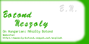 botond meszoly business card