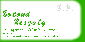 botond meszoly business card